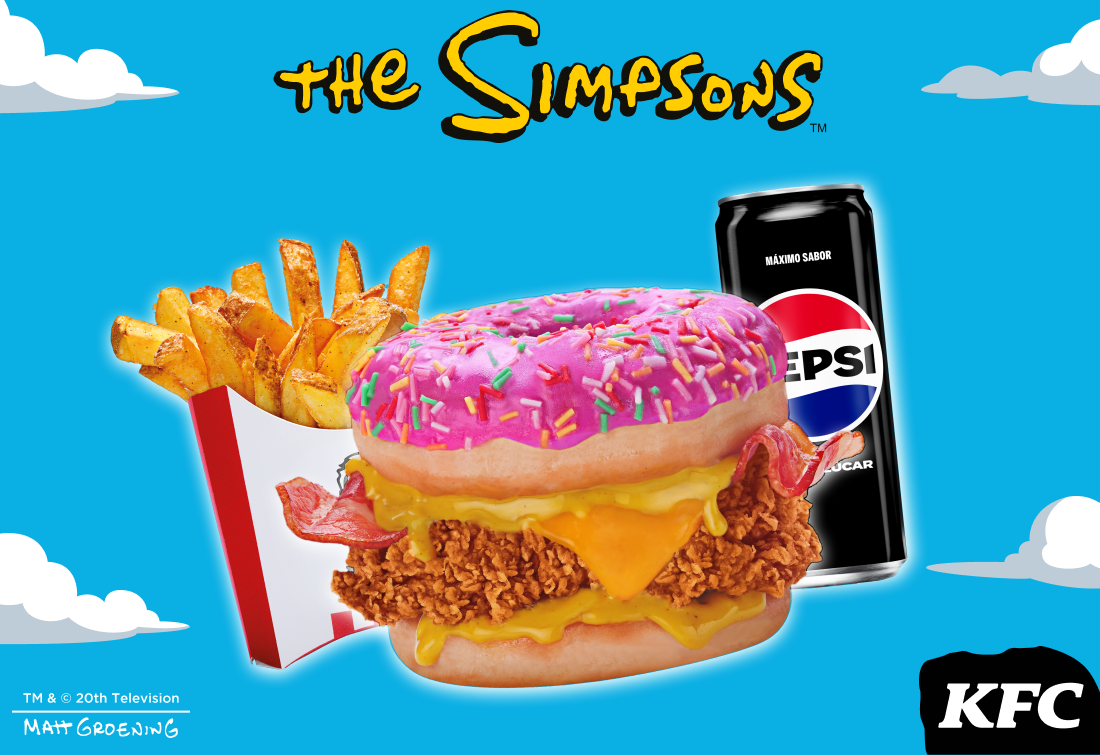 KFC lanza en España el menú de Los Simpson con la Rosquiburger y ...
